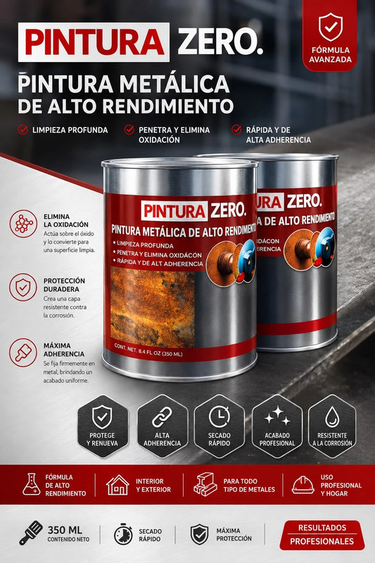 Pintura Quita Oxido Negro Zero 250gr