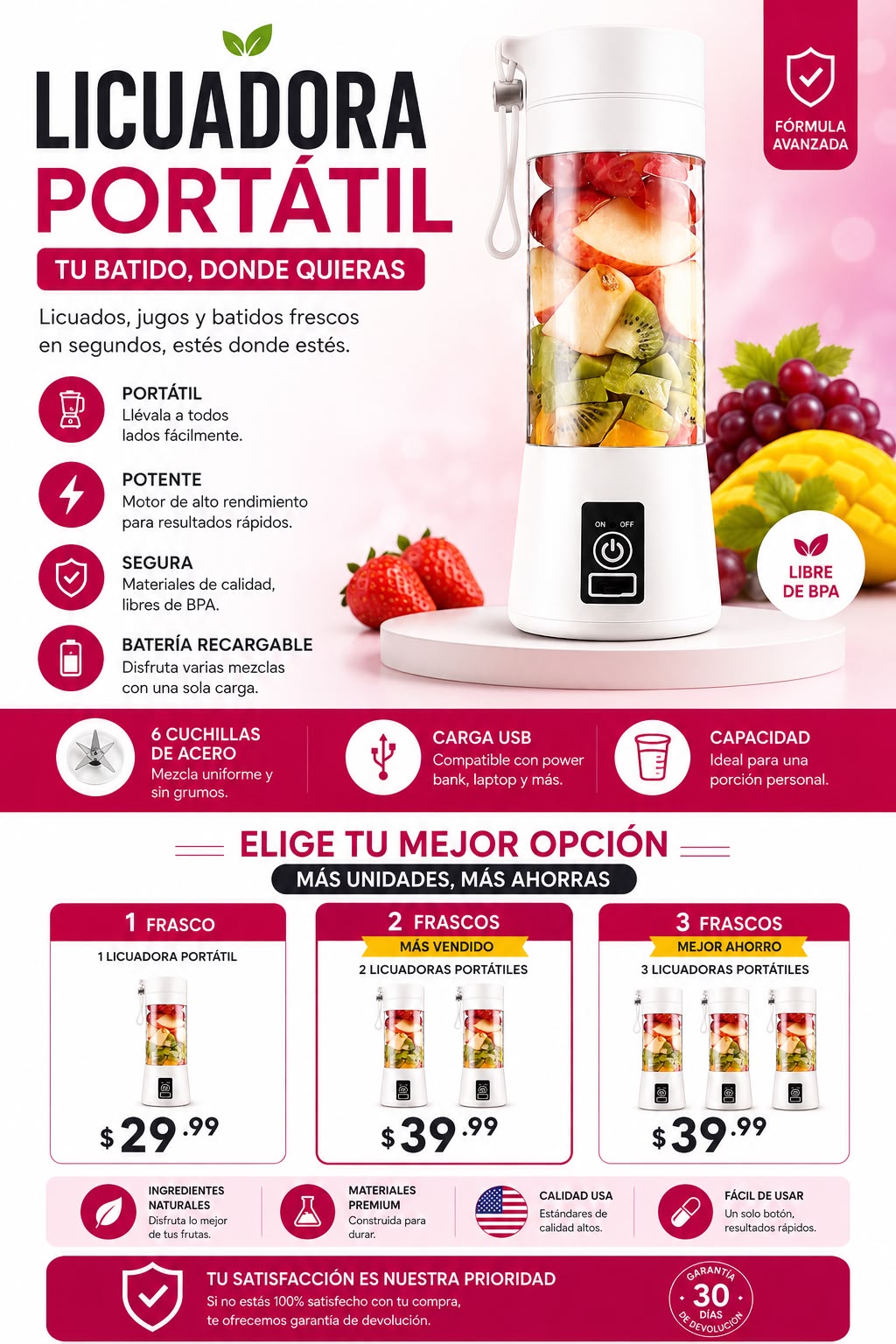 LICUADORA PORTATIL