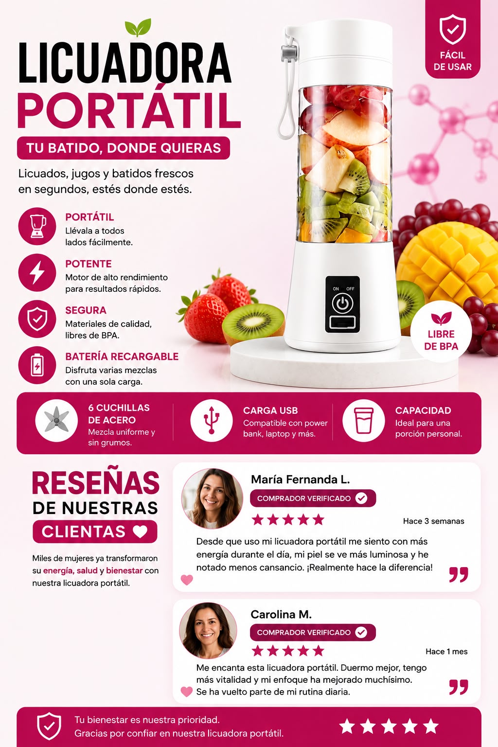 LICUADORA PORTATIL